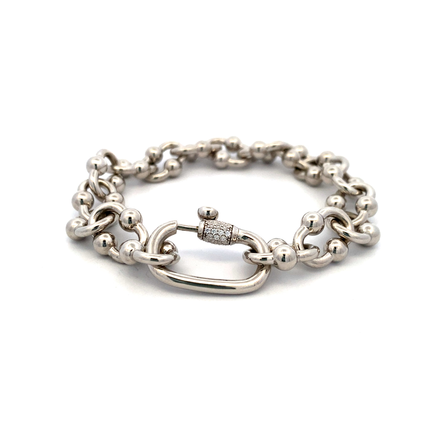 Chunky Chain Link Bracelet in Silver by Ti Sento Milano