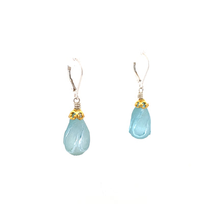 Anatoli Jewelry, Inc. Two-Tone Blue Topaz Drop Earrings UN428CT-B/F
