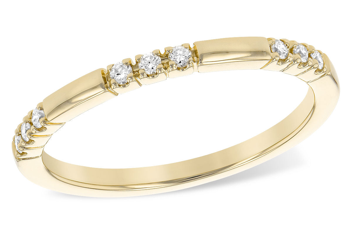 Allison Kaufman Co. Yellow Gold Diamond Station Ring