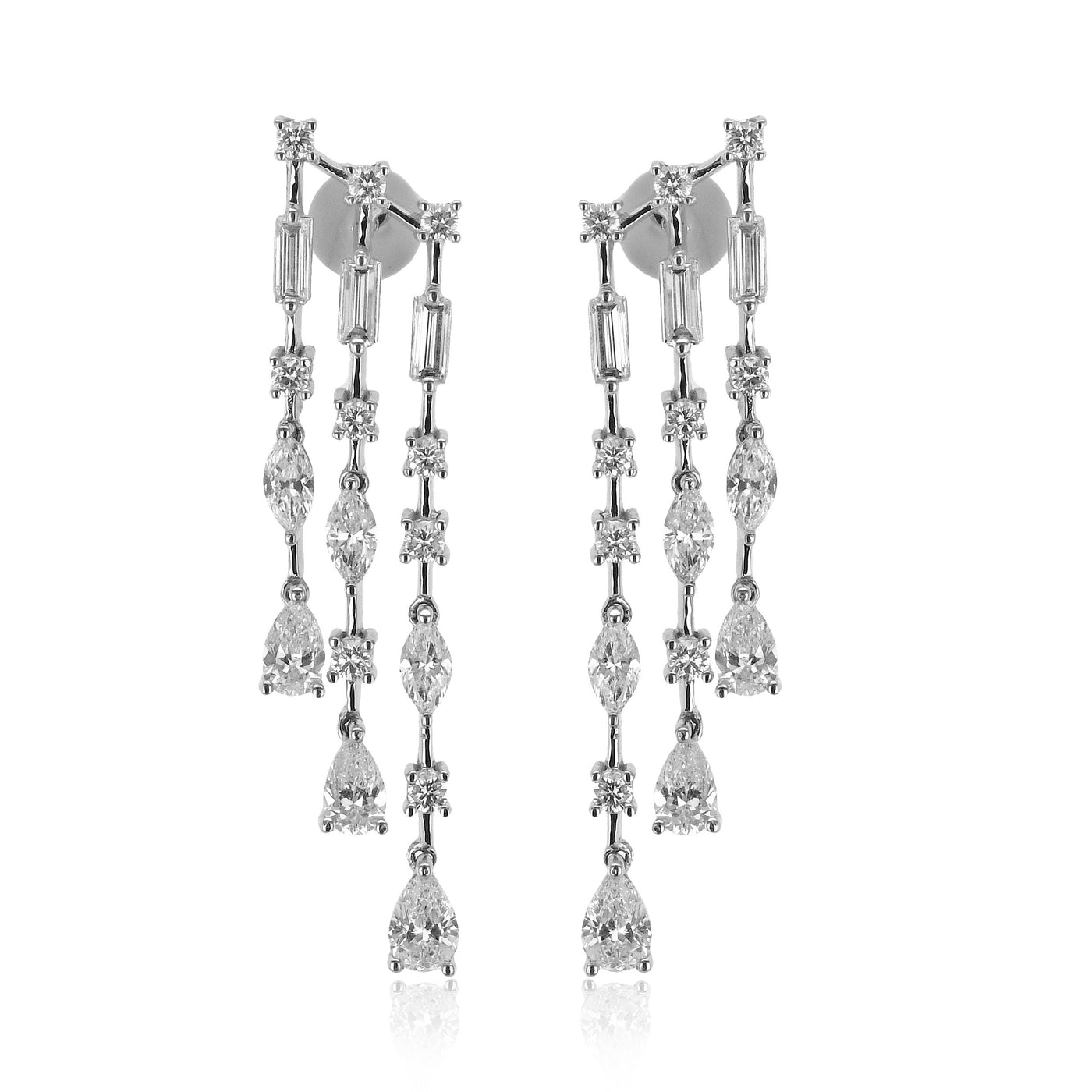 Simon G Jewelry White Gold Drop Earrings Diamond Earrings LE4632