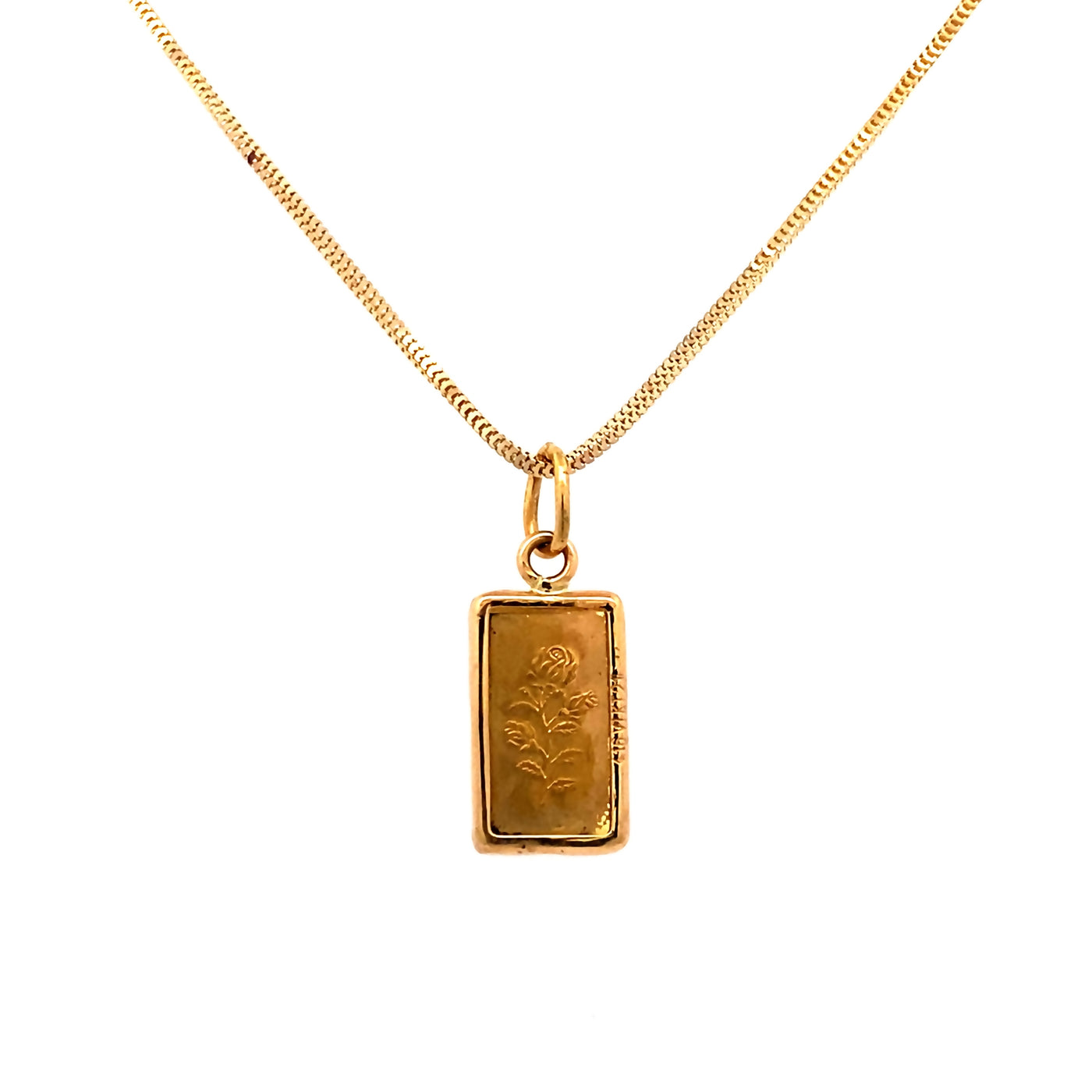 Estate 14ky Swiss Credit Pendant