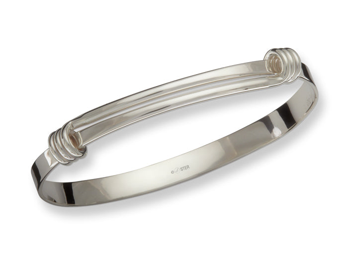 Signature Bangle in Silver by E.L. Designs