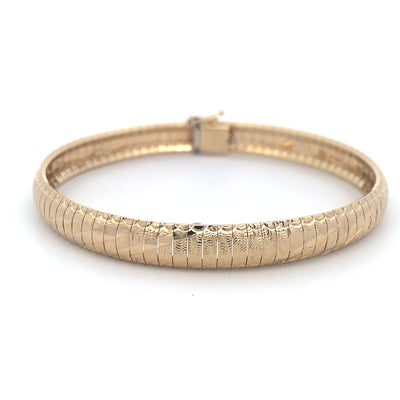 BCJ Estate Jewelry Yellow Gold Omega Bracelet