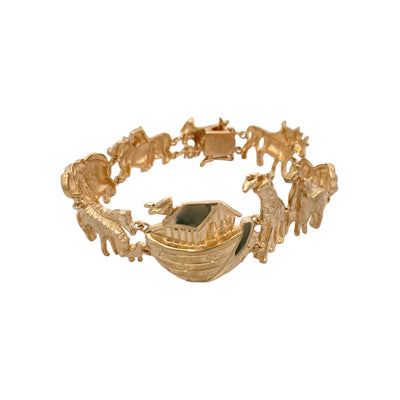 BCJ Estate Jewelry Yellow Gold Noah's Ark Bracelet