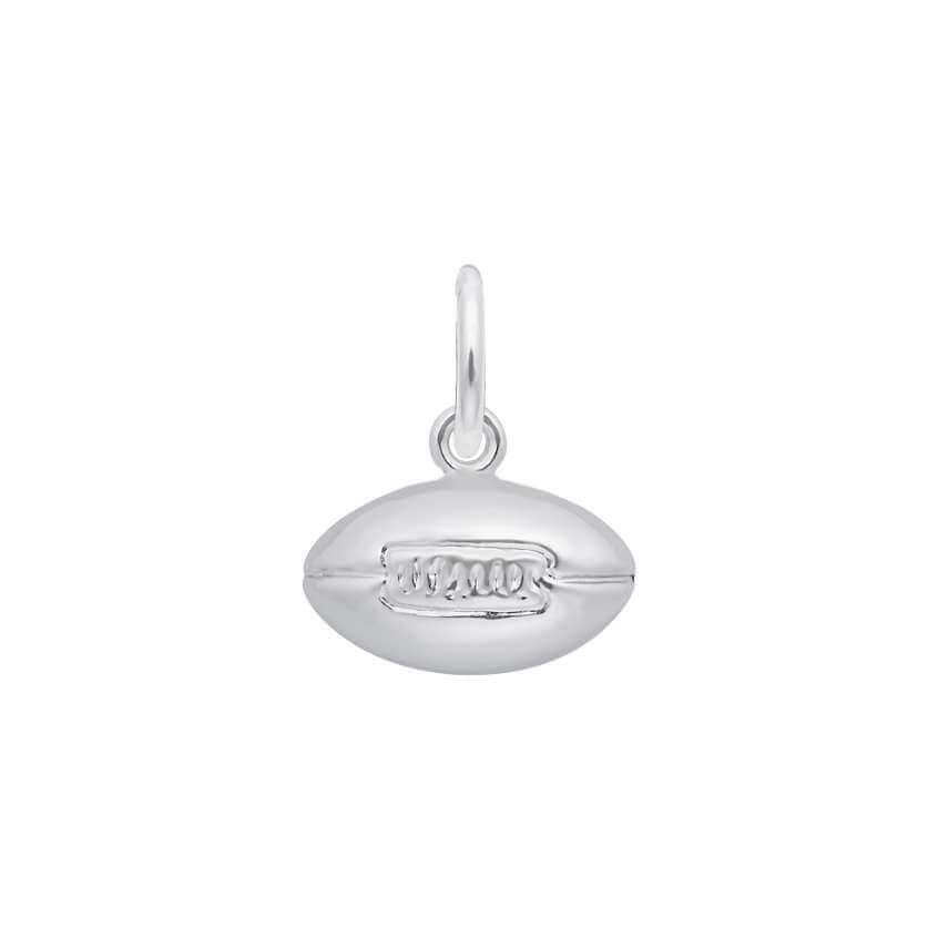 Football  Charm in SIlver