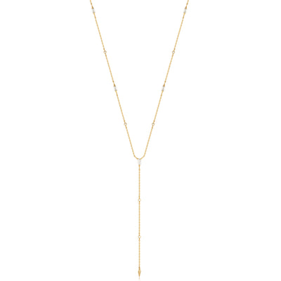 Fancy Link "Y" Necklace in Yellow Gold by Ania Haie