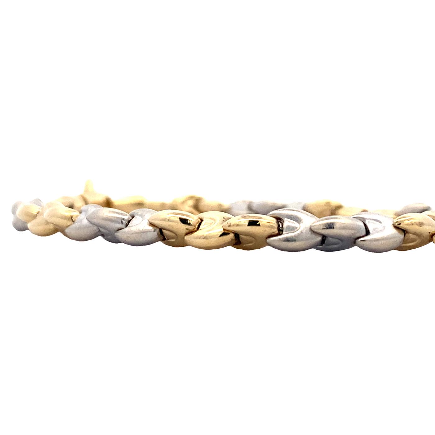 Estate Two-Tone Fancy Link Bracelet