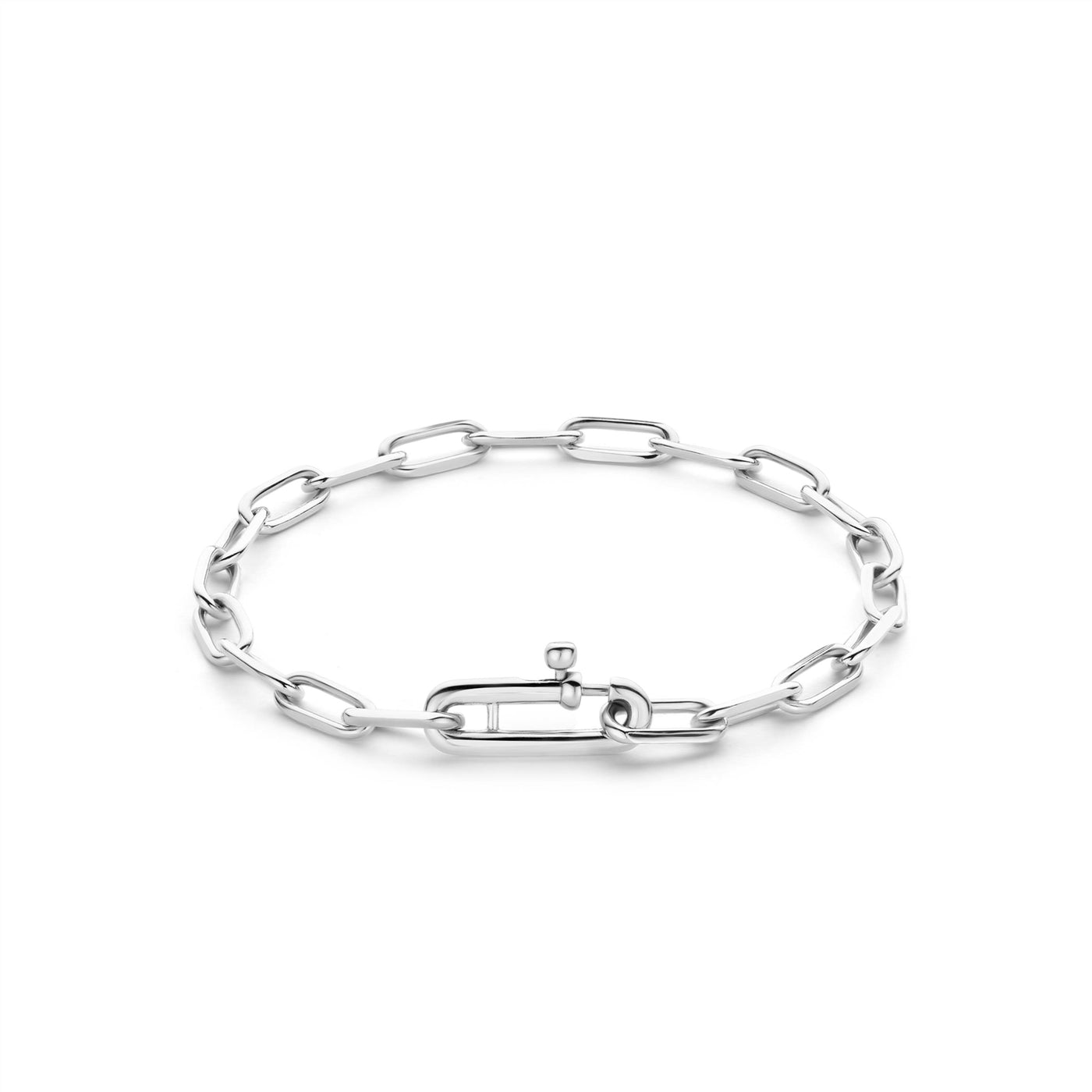 CZ Fancy Link Bracelet in Silver by Ti Sento Milano