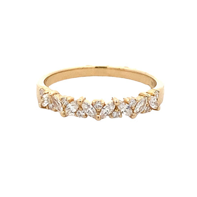 Yellow Gold Marquise Diamond Wedding Band - Lady's PR2453D-S