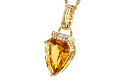 Allison Kaufman Co. Yellow Golkd CItrine Pendant