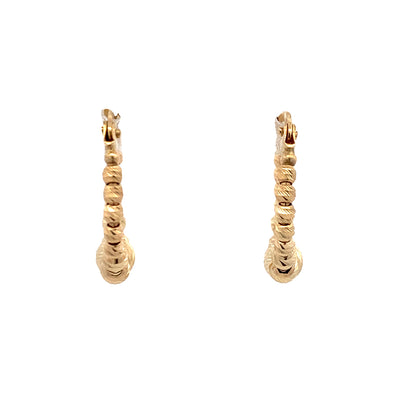 Yellow Gold Hoop Earrings  5T359