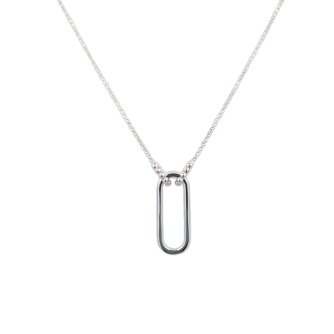 Bujukan Link Necklace in Silver by Gabriel & Co.