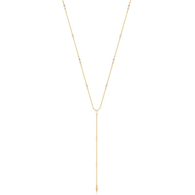 Fancy Link "Y" Necklace in Yellow Gold by Ania Haie