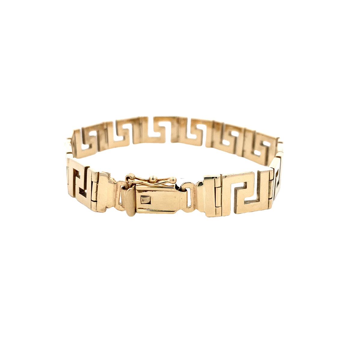 Estate Greek Key Bracelet in Yellow Gold