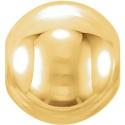 4mm Smooth Heavyweight Bead in Yellow Gold