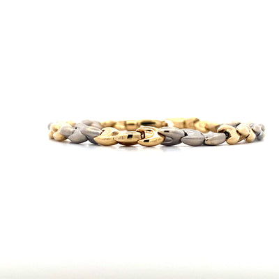 Estate Two-Tone Fancy Link Bracelet