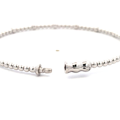 Gabriel & Co. White Gold Diamond Bangle