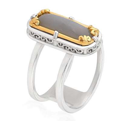 Anatoli Jewelry, Inc.Ttwo-Tone Moonstone Ring