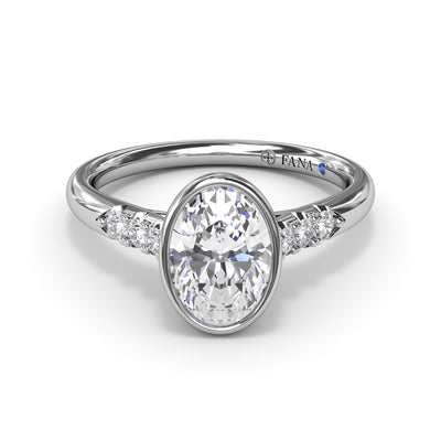 FANA White Gold Diamond Engagement Ring S4184/WG