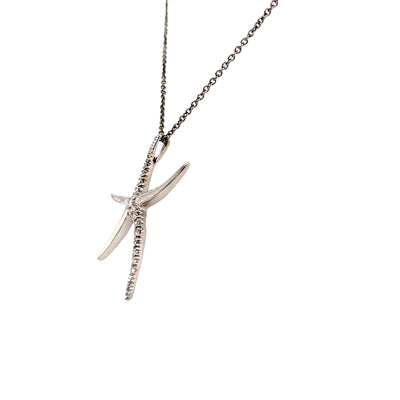 Estate Tiffany & Co. Platinum and Diamond Starfish Pendant