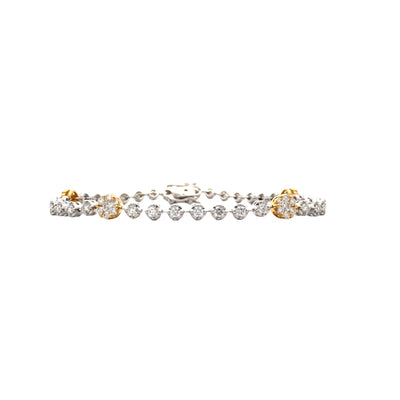 Diamond Tennis Bracelet in Two-Tone Gold by Simon G