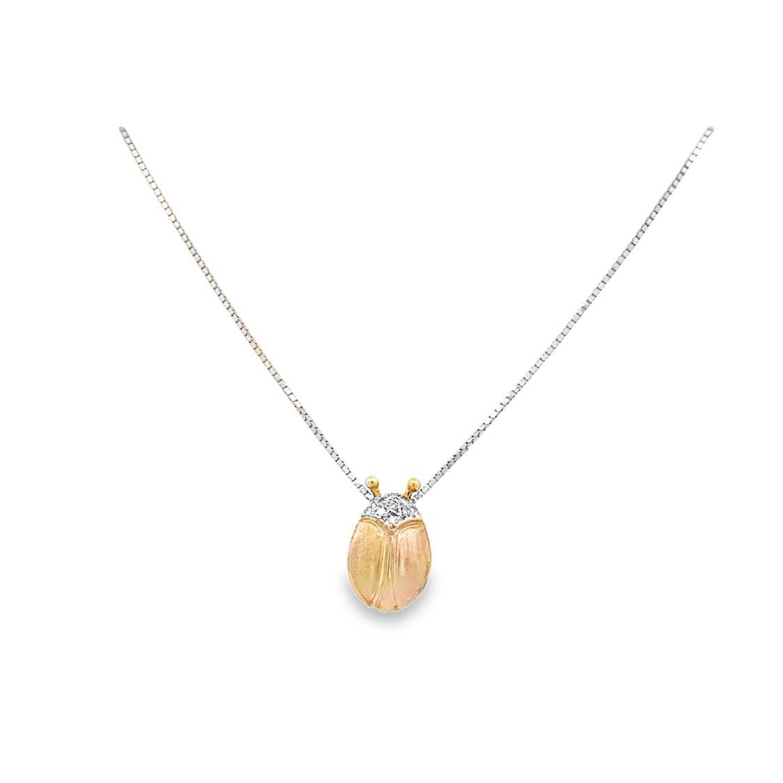 Estate Ladybug Pendant in Yellow Gold