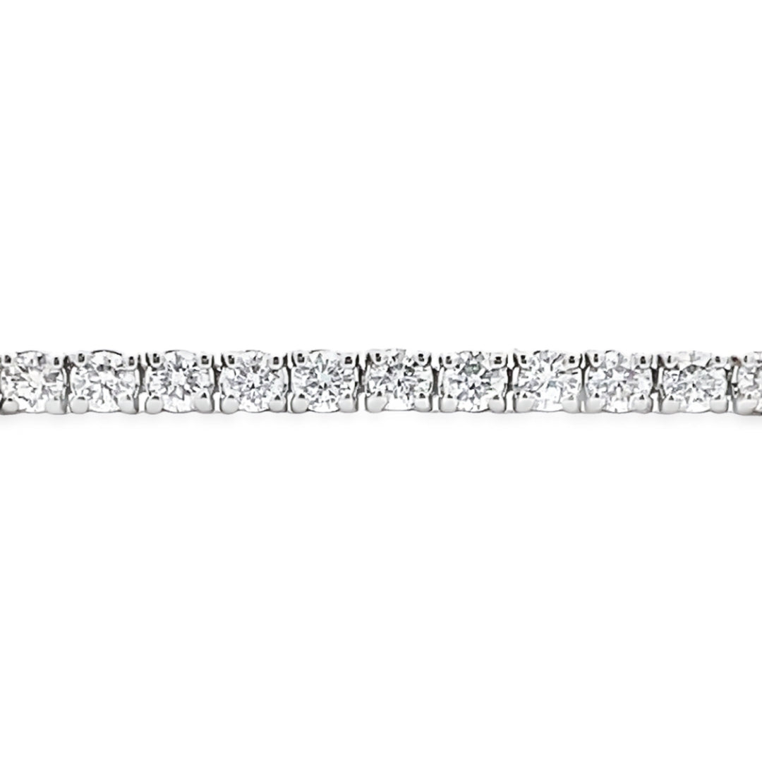 14 KT White Gold Diamond Tennis Bracelet B401200-14WF
