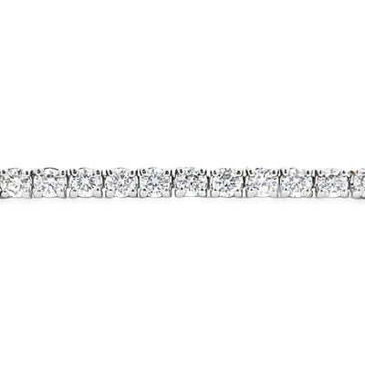 14 KT White Gold Diamond Tennis Bracelet B401200-14WF