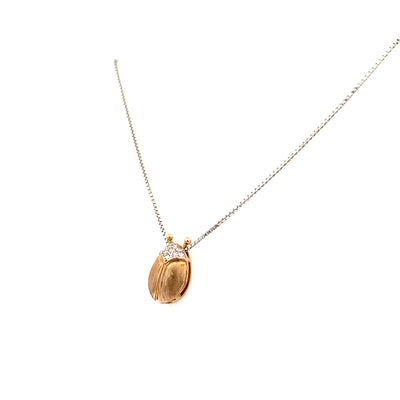 Estate Ladybug Pendant in Yellow Gold