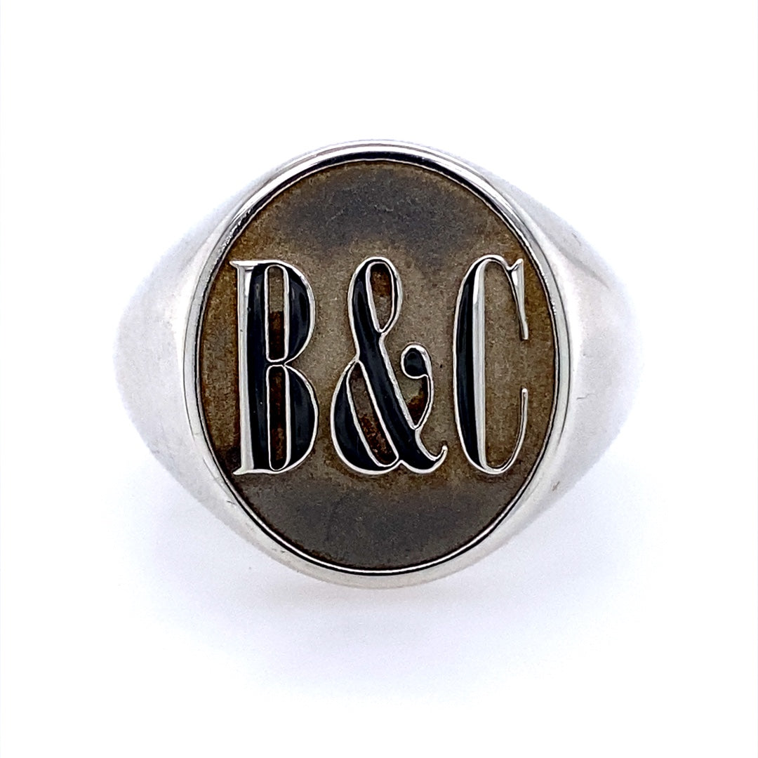 Signet Ring in SIlver by B&C