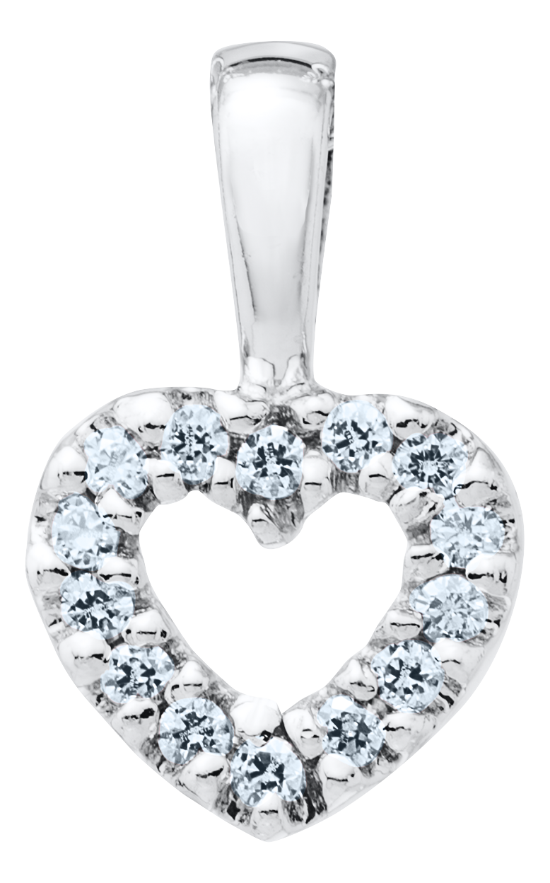 Marathon Silver Open Heart Pendant