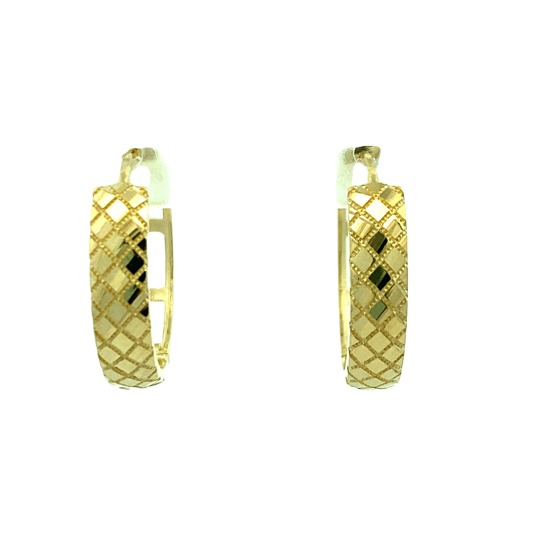 Yellow Gold Hoop Earrings 5T358