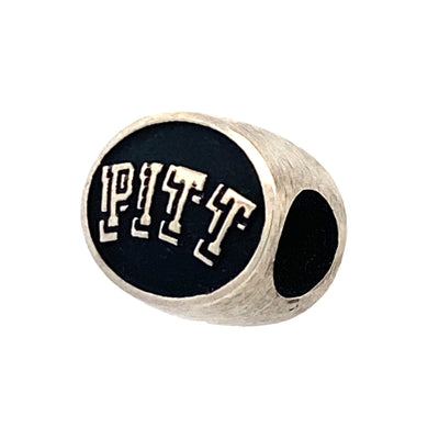 Enamel Pitt Bead in Silver