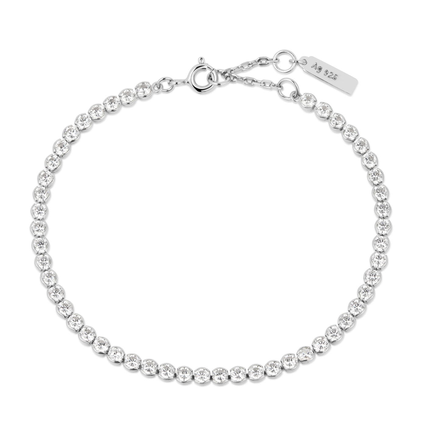 Ania Haie Silver Chain CZ Bracelet