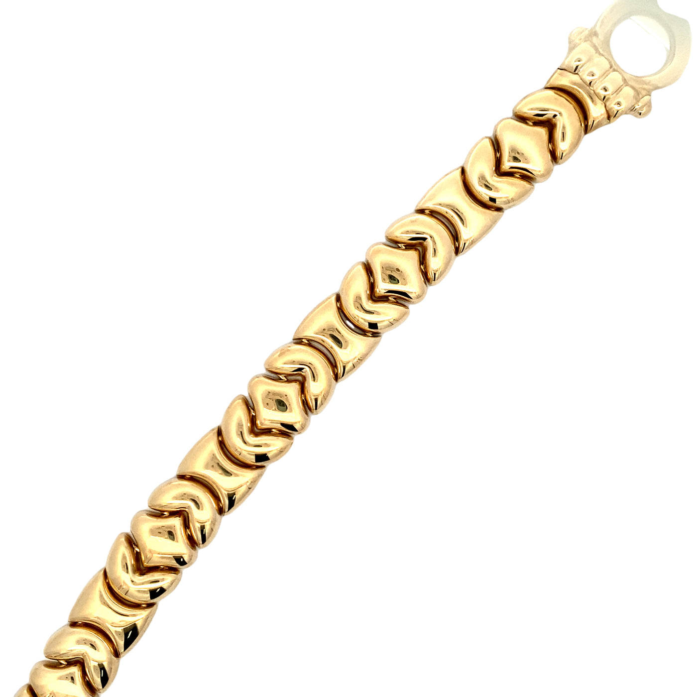 Estate Yellow Gold Fancy Link Bracelet