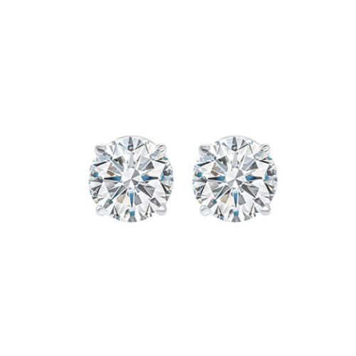 1.0 ctw Diamond Stud Earrings in White GGold