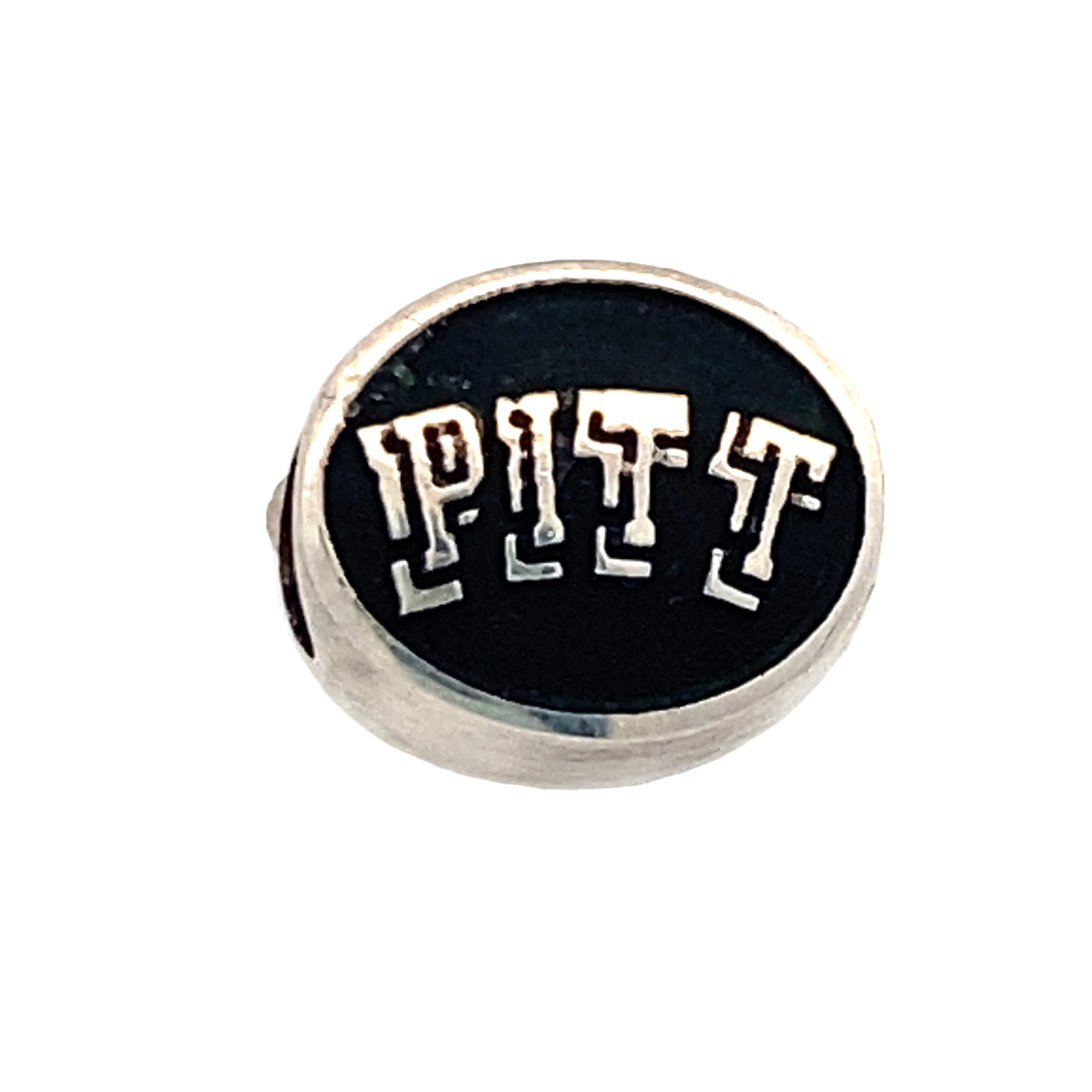 Enamel Pitt Bead in Silver