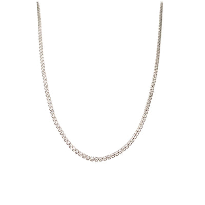 2.5ct Diamond Tennis Necklace in White Gold