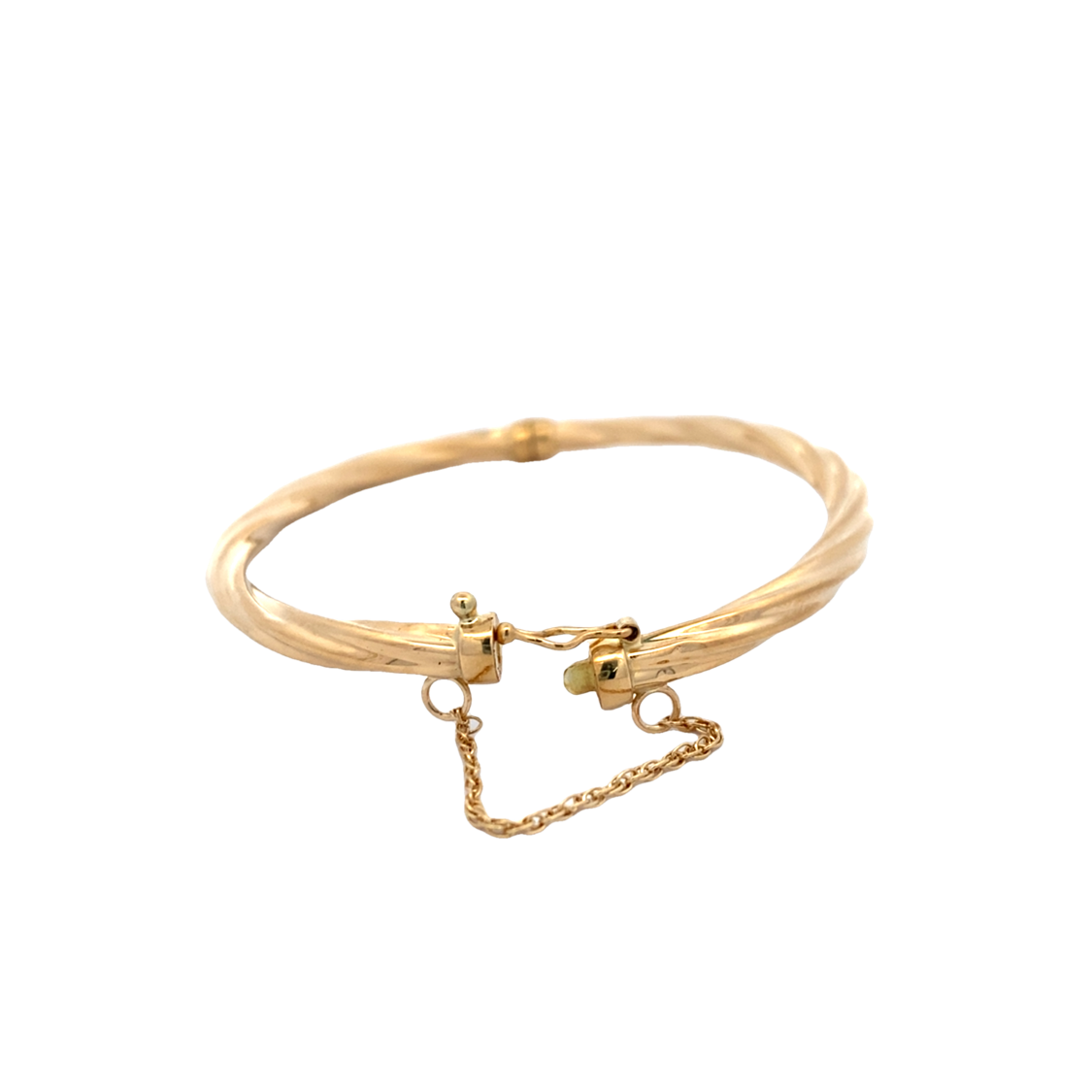 ESTATE Yellow Gold Twist Bangle