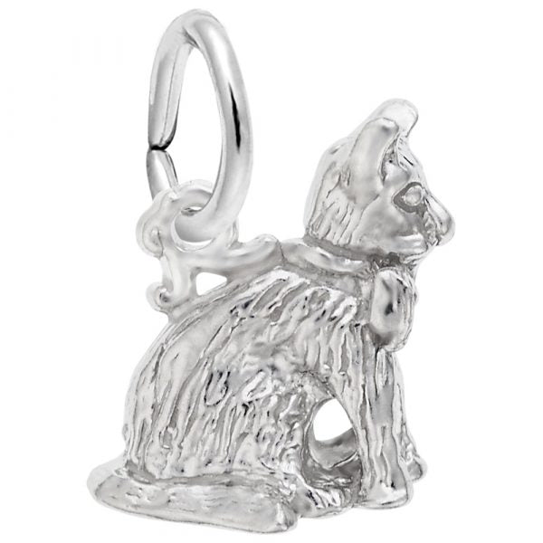 Cat Charm in Silver