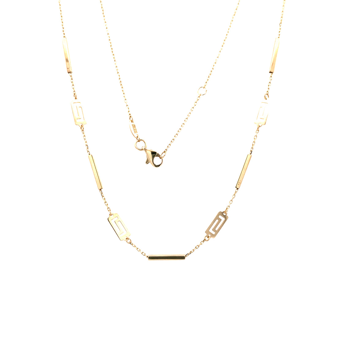 Yellow Gold Fancy Link Necklace 3T375/1800