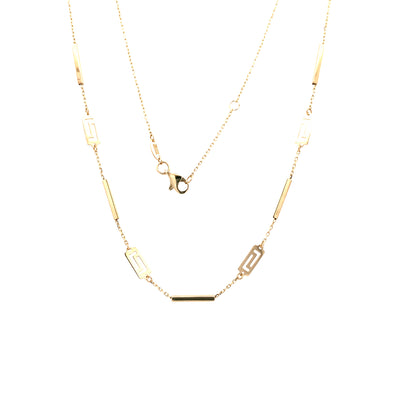 Yellow Gold Fancy Link Necklace 3T375/1800