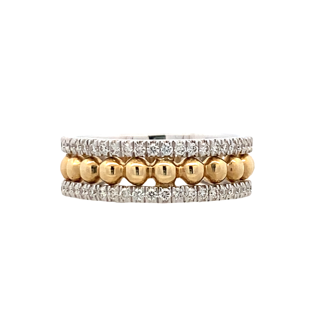 Gabriel & Co. Two-Tone Diamond Fashion Ring