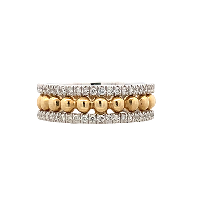 Gabriel & Co. Two-Tone Diamond Fashion Ring