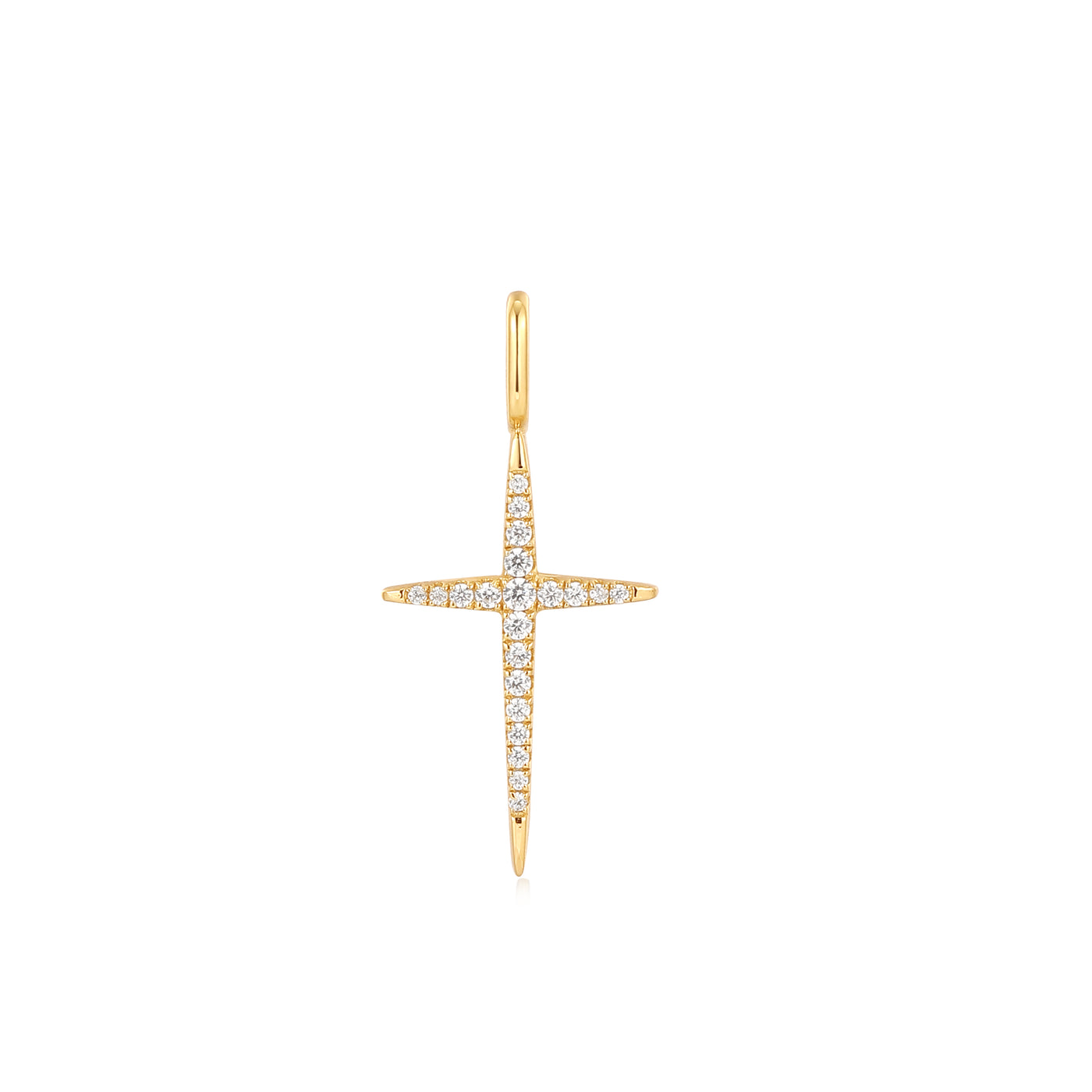 Ania Haie Yellow Gold Cross Charm NC048-31G