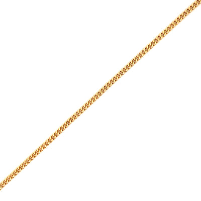 Encircle  Curb Chain Permanent Bracelet in Yellow Gold by B&C