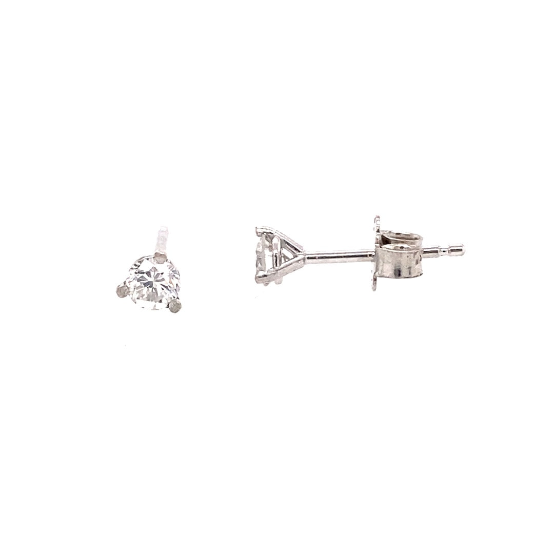 Diamond Stud Earrings in White Gold "Better Colleciton"