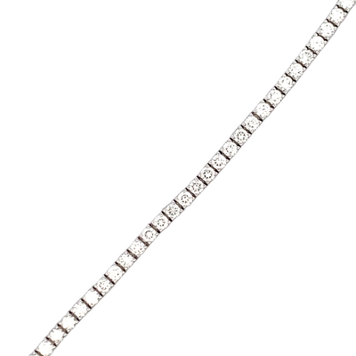 7.5" Lab-Created 6.0ctw Diamond Tennis Bracelet in White Gold