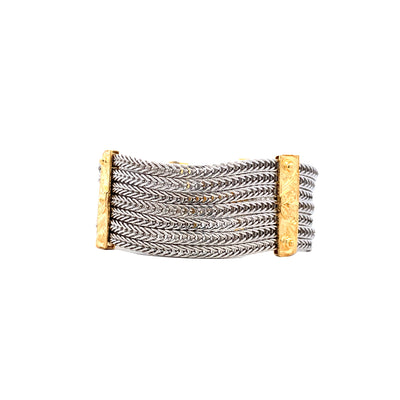 Anatoli Jewelry, Inc. Two-Tone Chain Bracelets 634BT/R